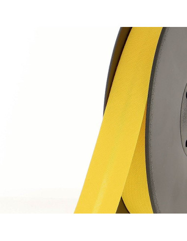 Biais tout textile, polycoton, 20mm, jaune tournesol