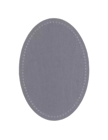 Renforts imitation daim, thermocollant, 9,5 x 14,5 cm, gris clair