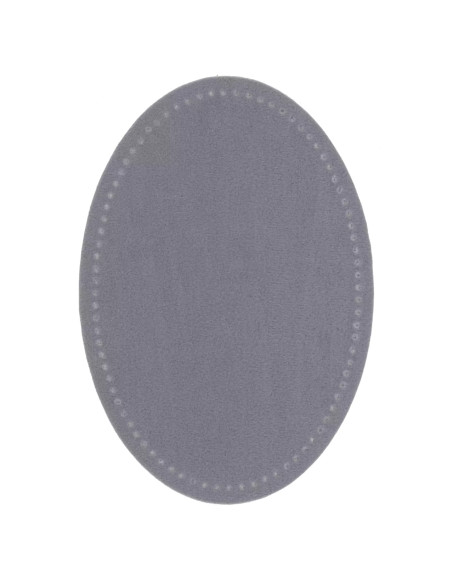 Renforts imitation daim, thermocollant, 9,5 x 14,5 cm, gris clair