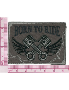 Ecusson thermocollant, born to ride