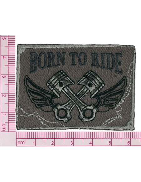 Ecusson thermocollant, born to ride