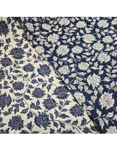 Tissu jacquard Deepsi, bleu 2