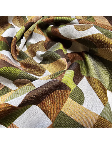 Tissu jacquard Abstract, bronze