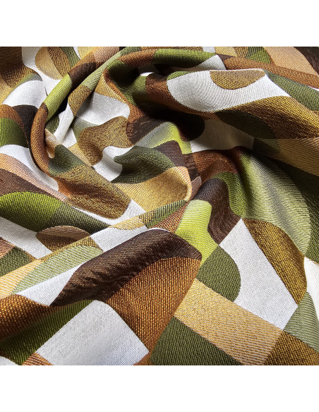 Tissu jacquard Abstract, bronze