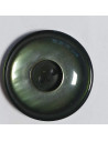Bouton polyester 2 trous, 31 mm, rond, vert