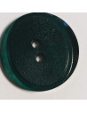 Bouton polyester 2 trous, 27 mm, rond, vert