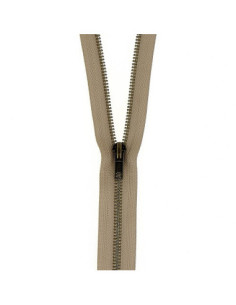 Fermeture à glissière, Non-séparable, Métal, N° 5, 18 cm