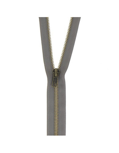 Fermeture à glissière, Non-séparable, Métal, N° 5, 18 cm