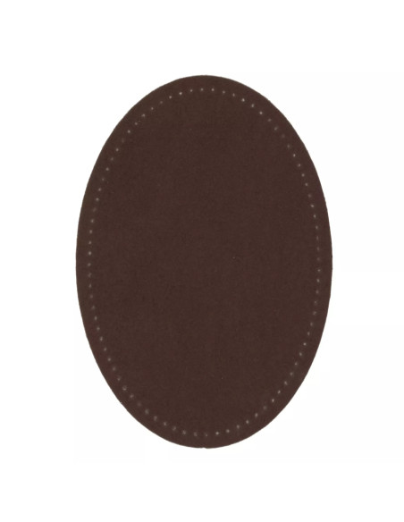 Renforts imitation daim, thermocollant, 9,5 x 14,5 cm, brun foncé