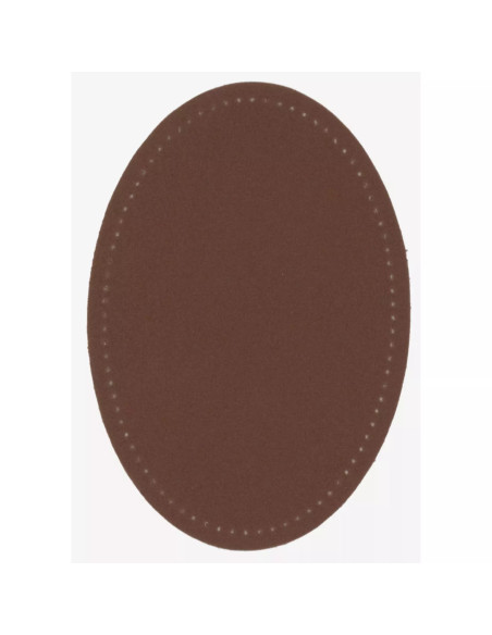 Renforts imitation daim, thermocollant, 9,5 x 14,5 cm, brun moyen