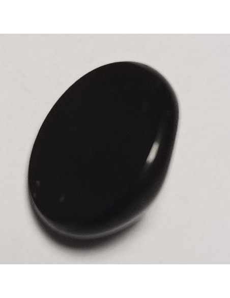 Bouton polyester tunnel, 10 mm, rond plat, noir