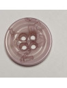 Bouton polyester 4 trous, 17 mm, rond, violet