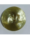 Bouton polyester 2 trous, rond, 27 mm, vert
