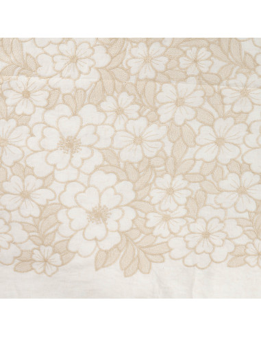 Broderie anglaise de luxe, sable