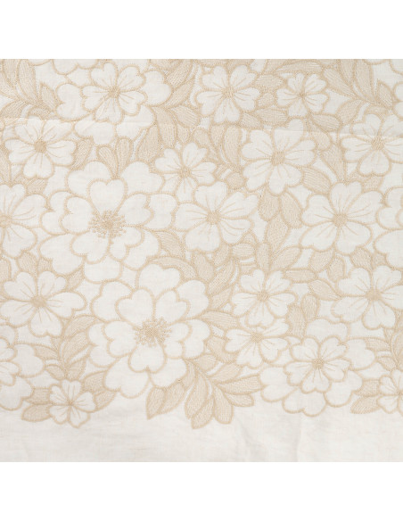Broderie anglaise de luxe, sable