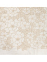 Broderie anglaise de luxe, sable