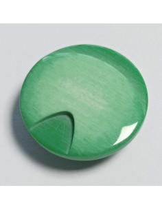 Bouton polyester à pied, rond, 18 mm, vert 2