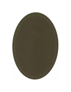 Renforts imitation daim, thermocollant, 9,5 x 14,5 cm, olive 2