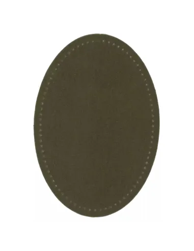 Renfort imitation daim thermocollant olive | Zephyr Tissus
