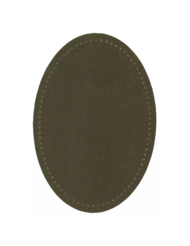 Renforts imitation daim, thermocollant, 9,5 x 14,5 cm, olive