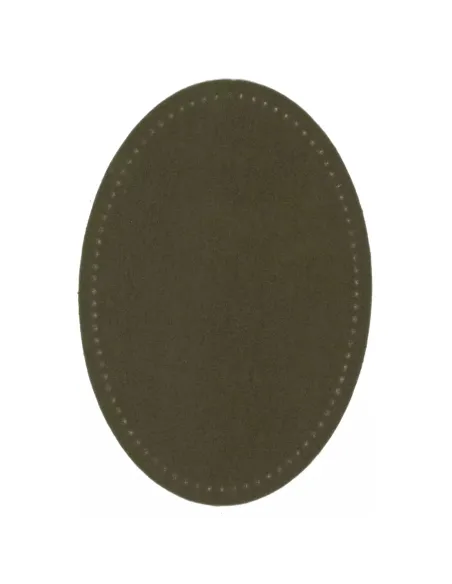 Renfort imitation daim thermocollant olive | Zephyr Tissus