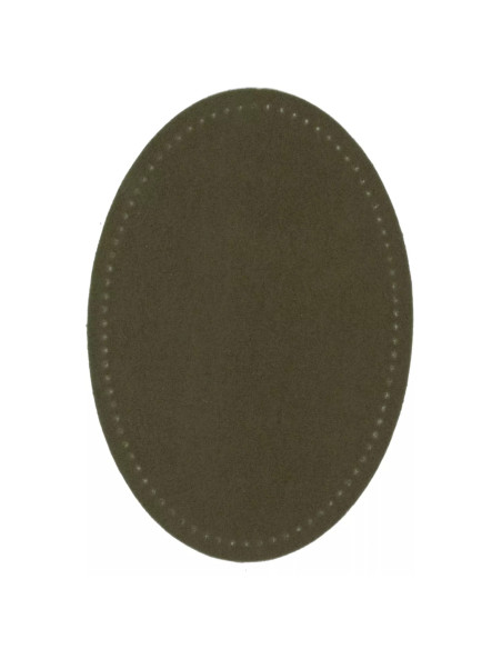 Renforts imitation daim, thermocollant, 9,5 x 14,5 cm, olive