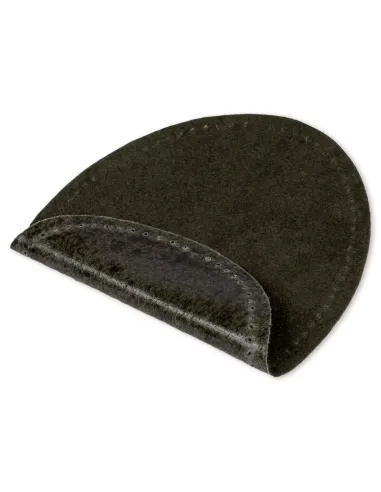 Renfort imitation daim thermocollant olive | Zephyr Tissus