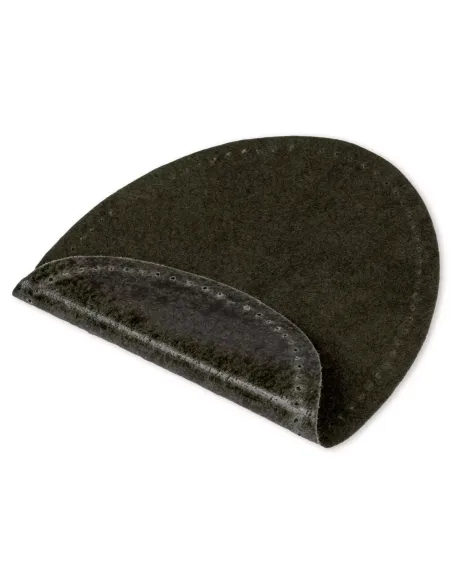 Renfort imitation daim thermocollant olive | Zephyr Tissus