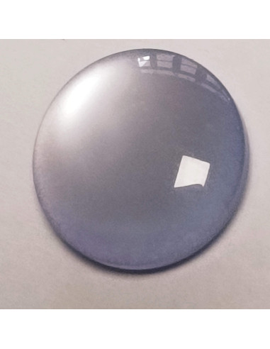 Bouton polyester, tunnel, rond, 14 mm, violet