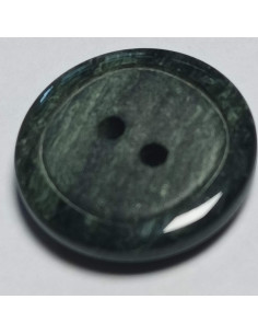 Bouton polyester, 2 trous, rond, 18 mm, gris 2