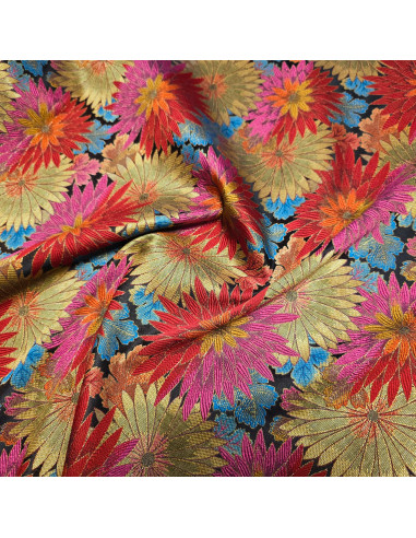 Tissu jacquard Matcha, rouge