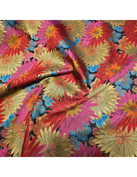 Tissu jacquard Matcha, rouge