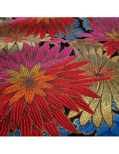 Tissu jacquard Matcha, rouge