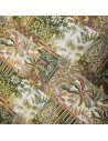 Tissu jacquard Basmati, kaki
