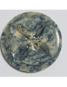 Bouton polyester, 4 trous, rond, 50 mm, gris