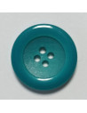 Bouton polyester, 4 trous, rond, 20 mm, vert