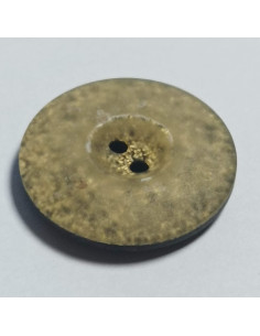 Bouton polyester, 2 trous, rond, 22 mm, vert 2
