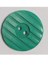 Bouton polyester, 2 trous, rond, 22 mm, vert