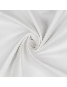 Tissu, Popeline de Coton Unie, Blanc, Laize 150 cm, 100% Coton 125g/m² 2
