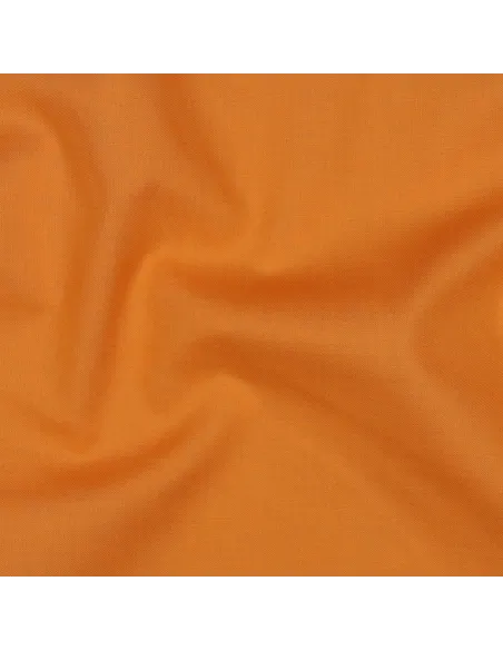 Acheter Tissu Popeline Coton Unie Orange Vif | Zephyr Tissus
