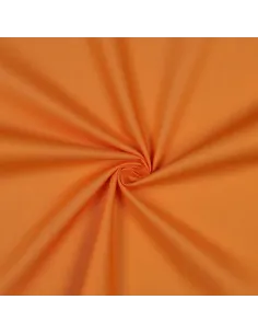 Acheter Tissu Popeline Coton Unie Orange Vif | Zephyr Tissus