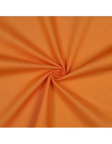 Acheter Tissu Popeline Coton Unie Orange Vif | Zephyr Tissus