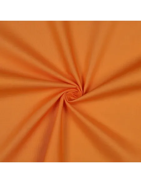 Acheter Tissu Popeline Coton Unie Orange Vif | Zephyr Tissus