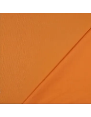 Acheter Tissu Popeline Coton Unie Orange Vif | Zephyr Tissus