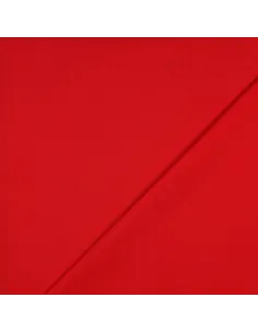 Tissu, Popeline de Coton Unie, Rouge, Laize 150 cm, 100% Coton 125g/m² 2