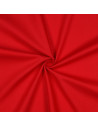 Tissu, Popeline de Coton Unie, Rouge, Laize 150 cm, 100% Coton 125g/m²