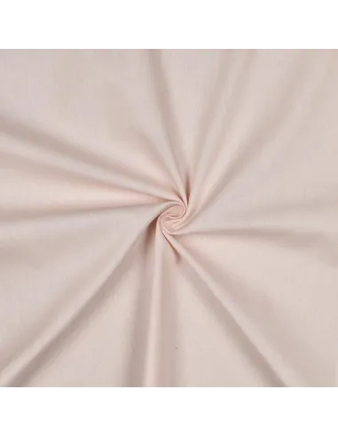 Acheter Tissu Popeline Coton Unie Rose Poudré | Zephyr Tissus
