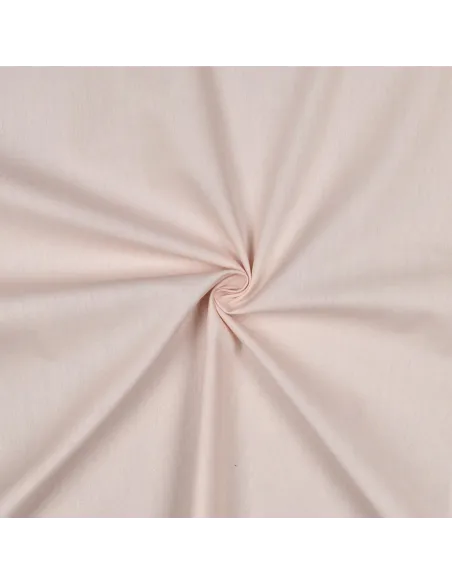 Acheter Tissu Popeline Coton Unie Rose Poudré | Zephyr Tissus