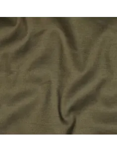Tissu, Voile de Coton Uni, Vert Kaki, Laize 140 cm, 100% Coton 70g/m² 2