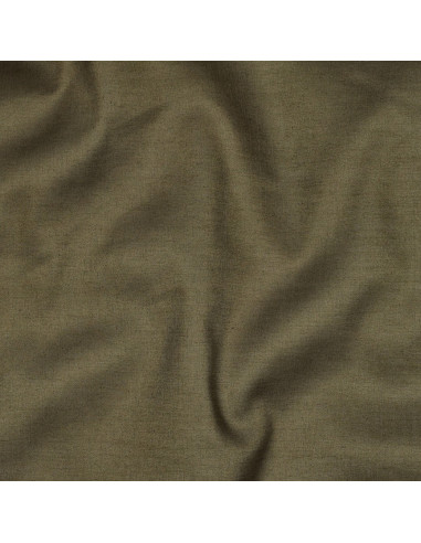 Tissu, Voile de Coton Uni, Vert Kaki, Laize 140 cm, 100% Coton 70g/m²